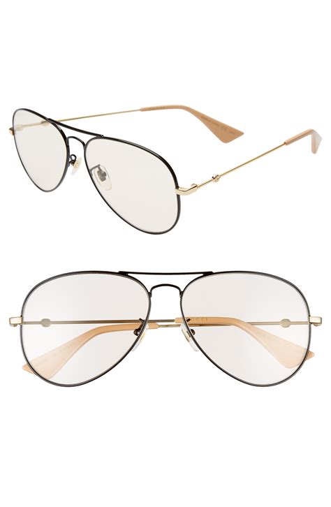 gucci mirrored 63mm aviator sunglasses|gucci 60mm aviator sunglasses.